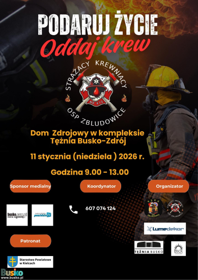 Plakat Strażacy Krewniacy Klub HDK PCK nr 472