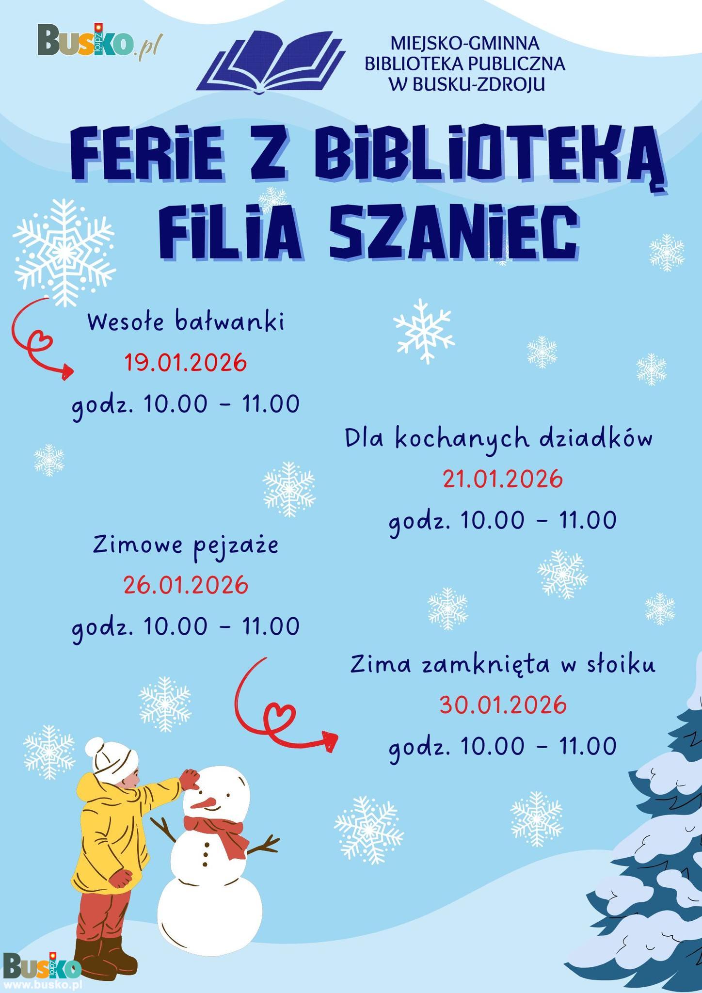 Ferie z biblioteką - filia w Szańcu