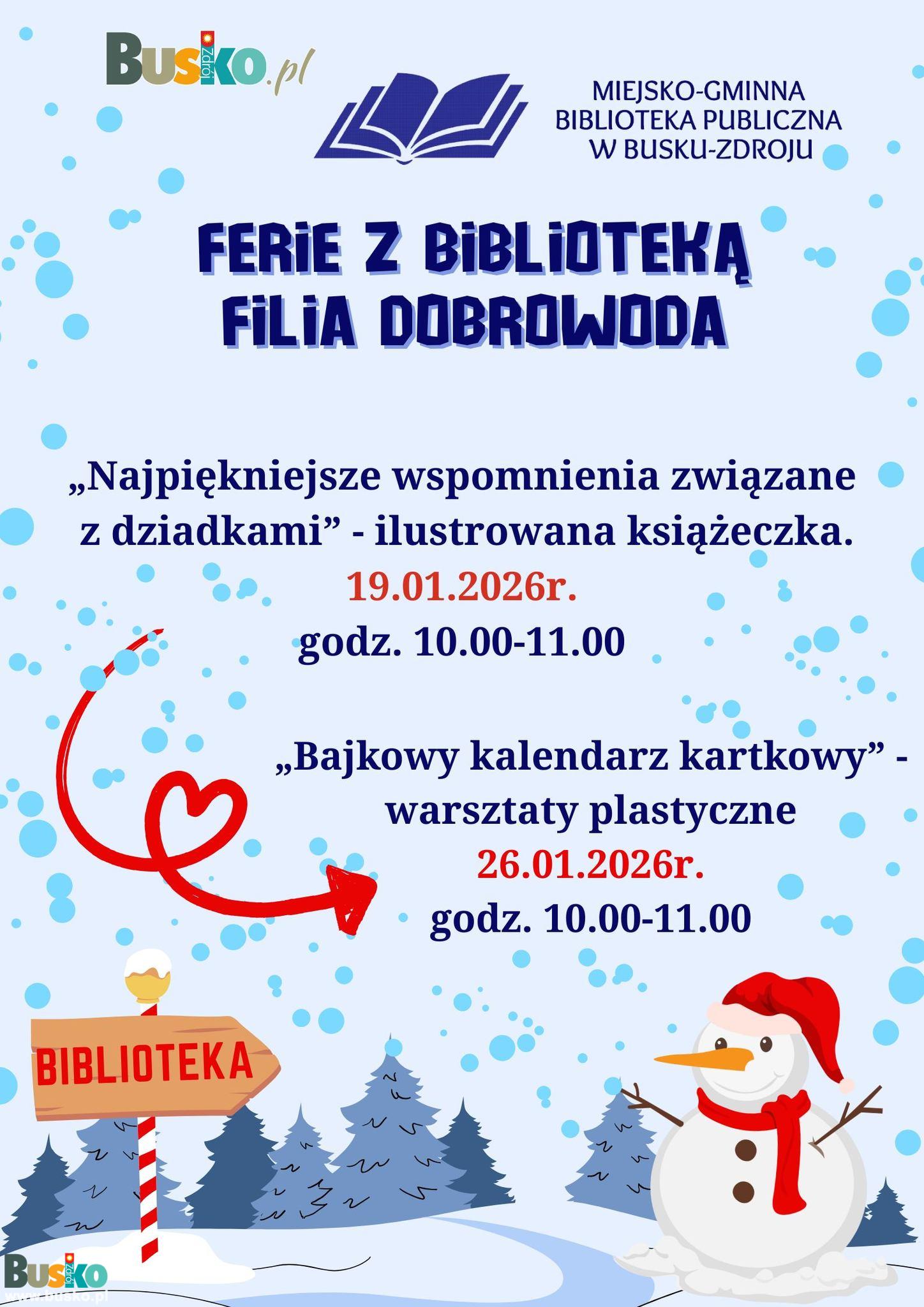 ferie z biblioteką filia w Dobrowodzie