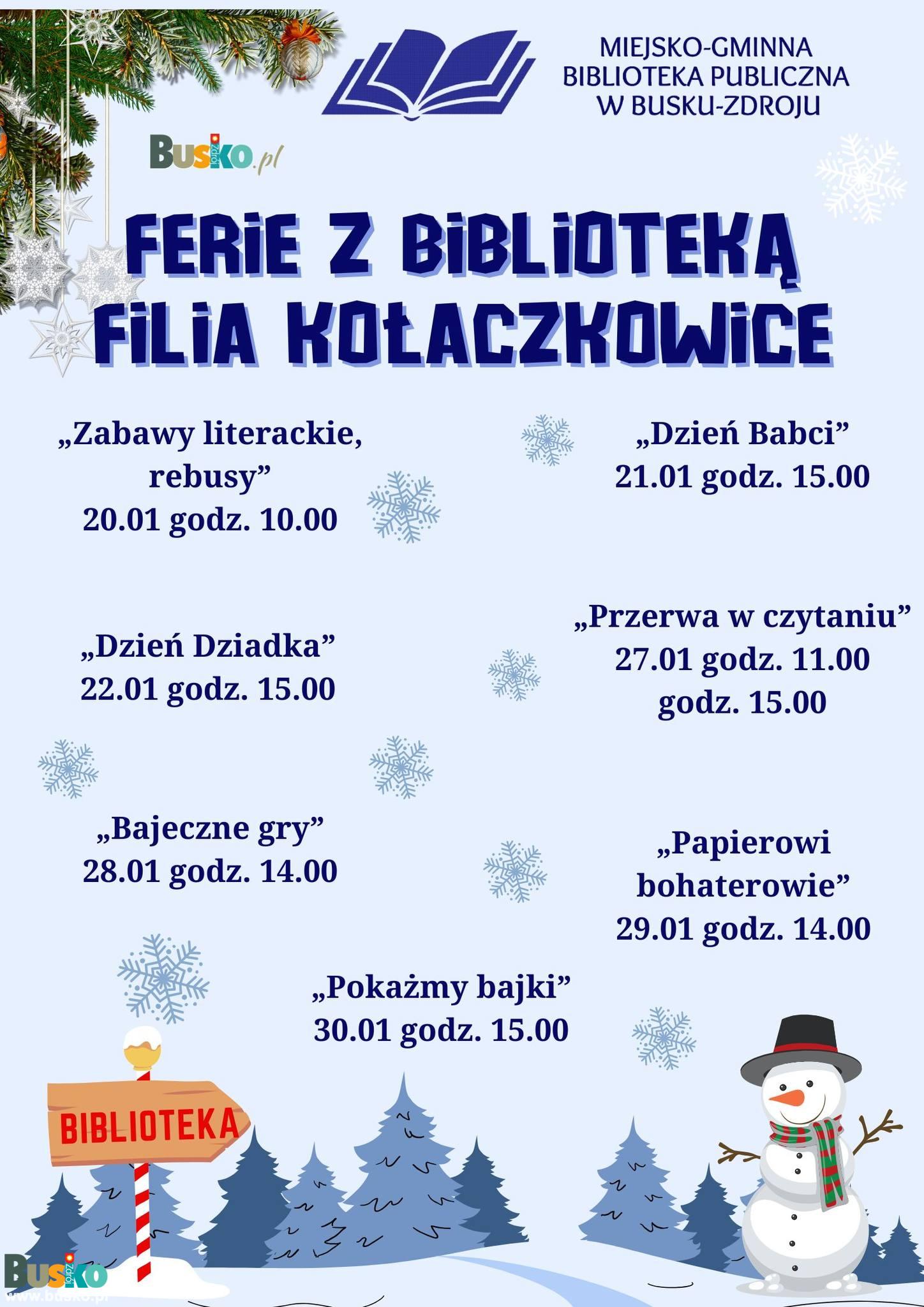 ferie z biblioteką - filia w Kołaczkowicach