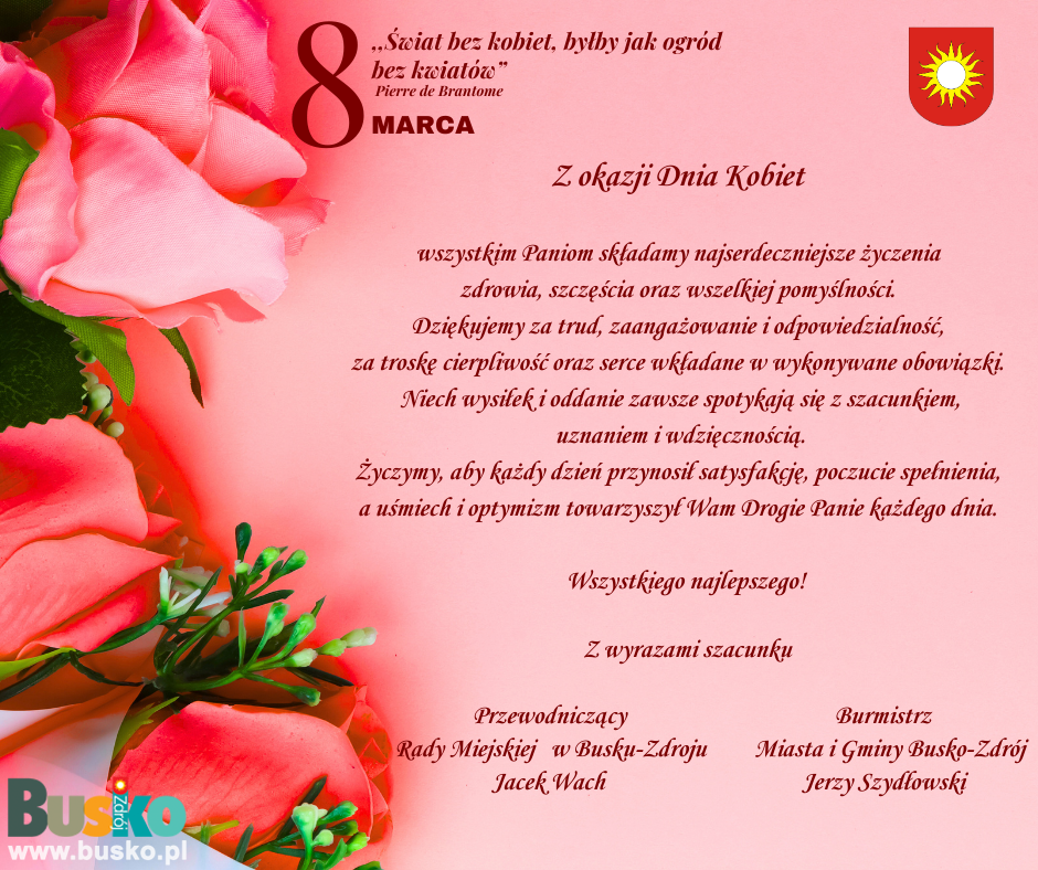Życzenia z okazji Dnia Kobiet