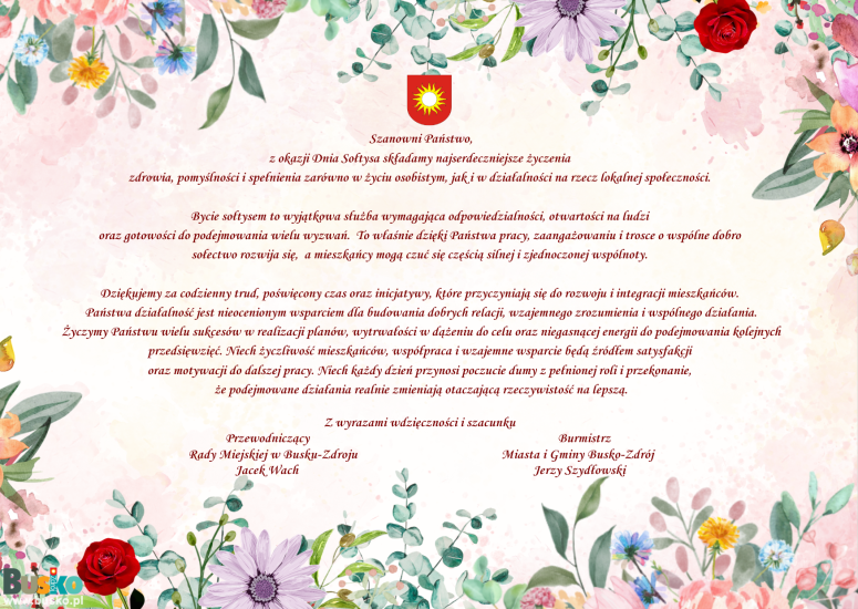 Życzenia z okazji Dnia Sołtysa