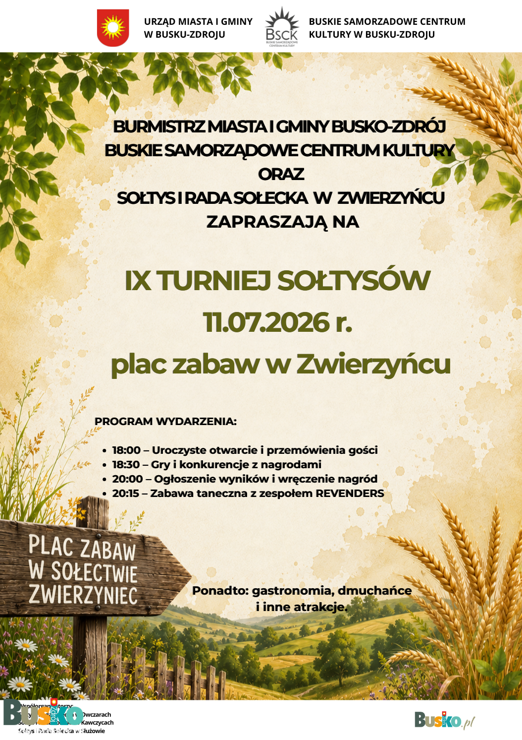 PLAKAT TURNIEJ SOŁTYSÓW
