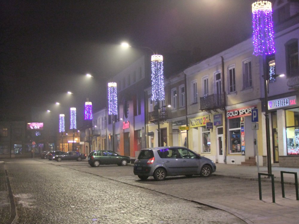 Iluminacje świąteczne na ulicach Buska-Zdroju