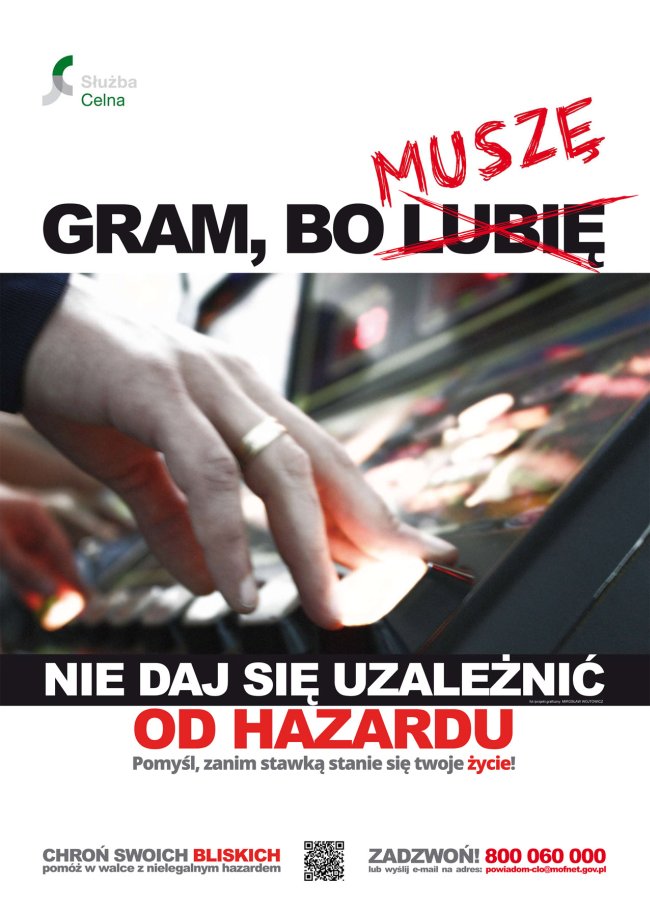 Kampania Służby Celnej i Duszpasterstwa „Nie daj się uzależnić od hazardu!”