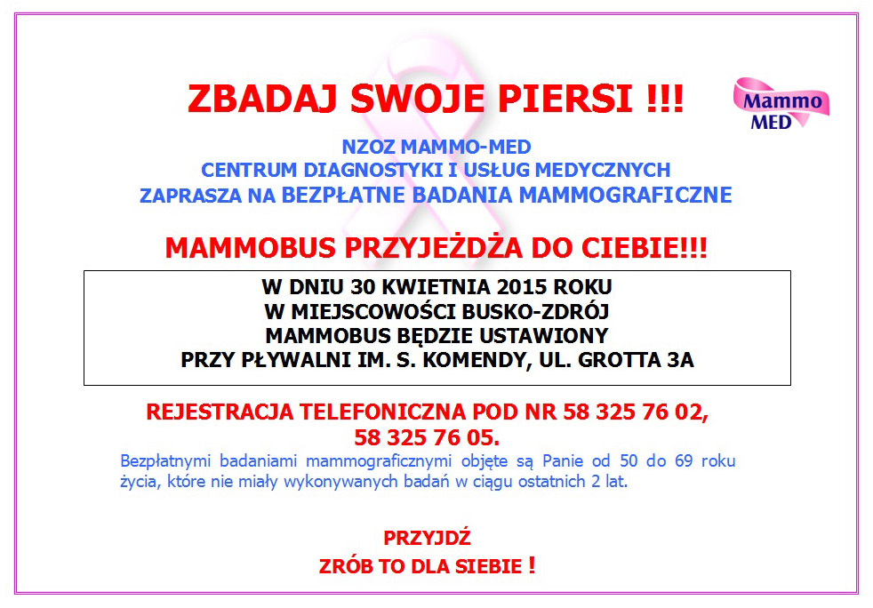 Zbadaj swoje piersi !!!