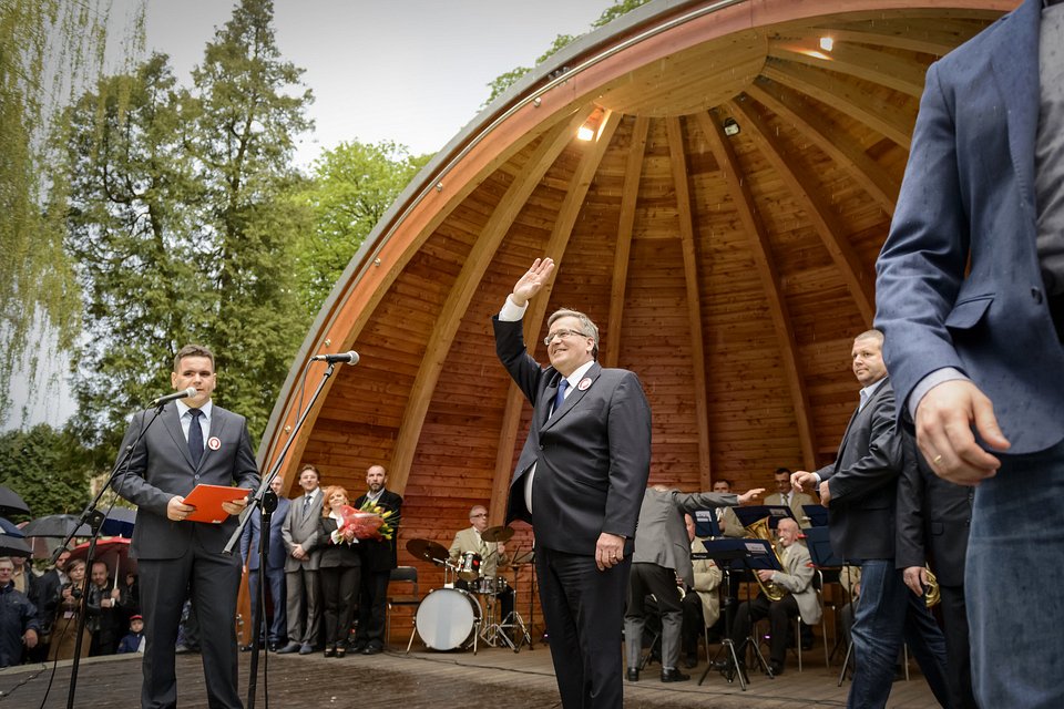 Prezydent Bronisław Komorowski w Busku-Zdroju