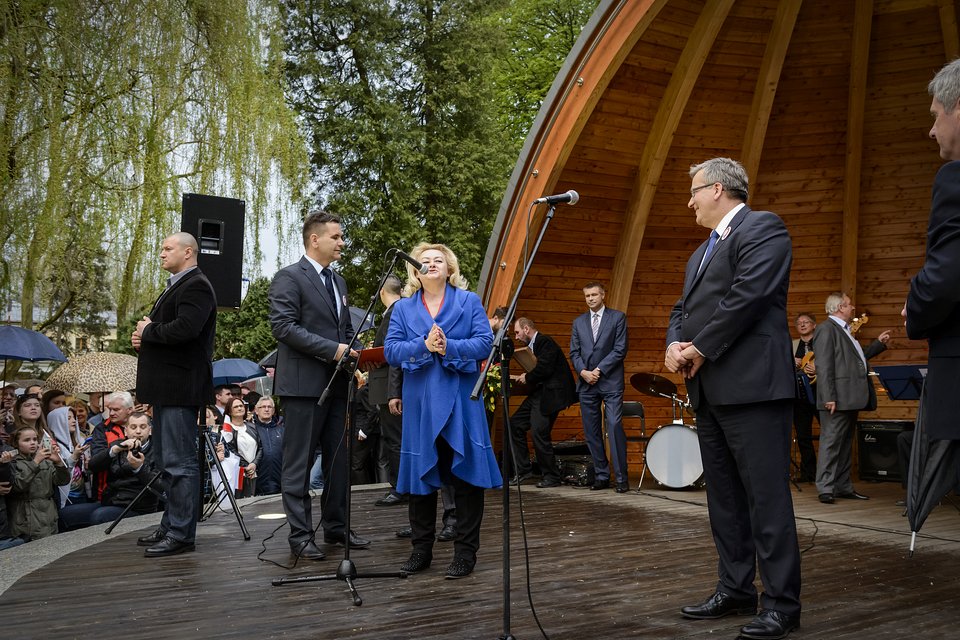 Prezydent Bronisław Komorowski w Busku-Zdroju