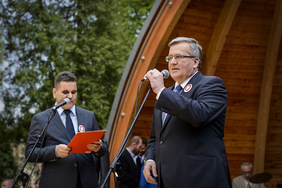 Prezydent Bronisław Komorowski w Busku-Zdroju