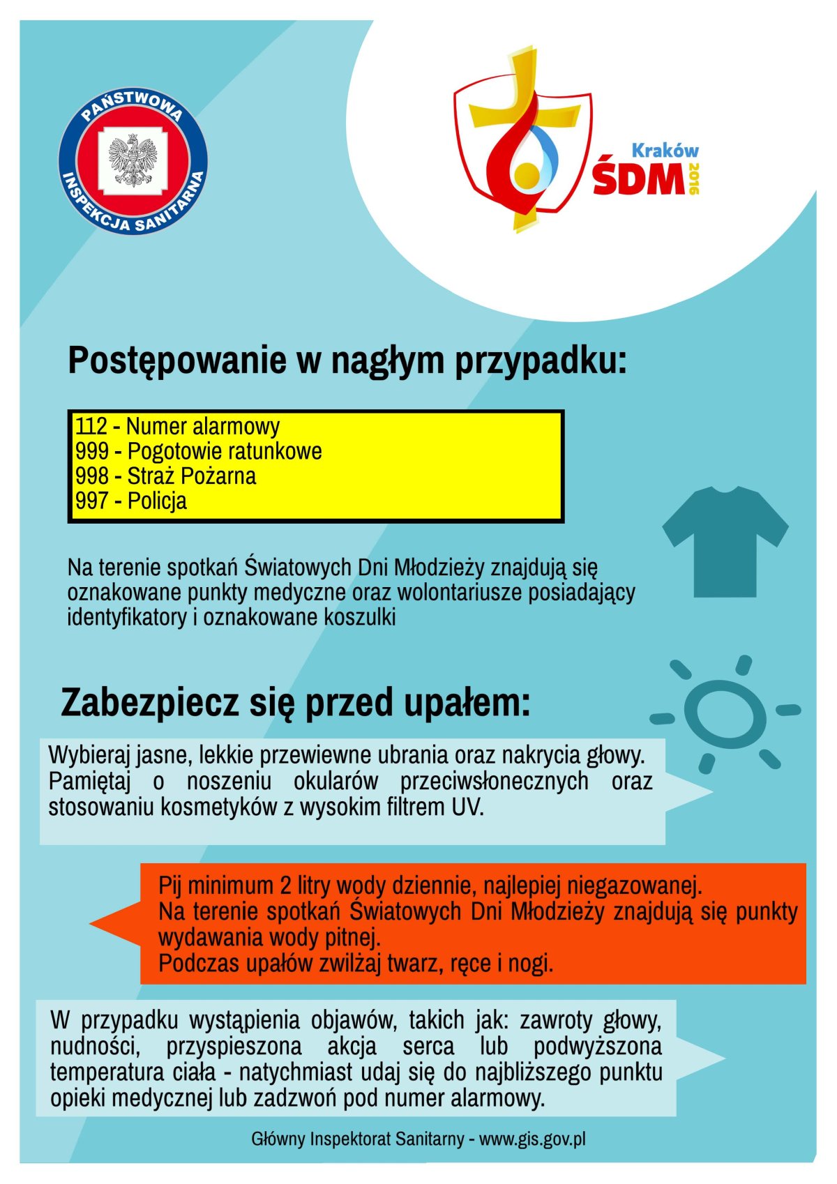 Ulotka informacyjno – edukacyjna w związku z organizacją Światowych Dni Młodzieży