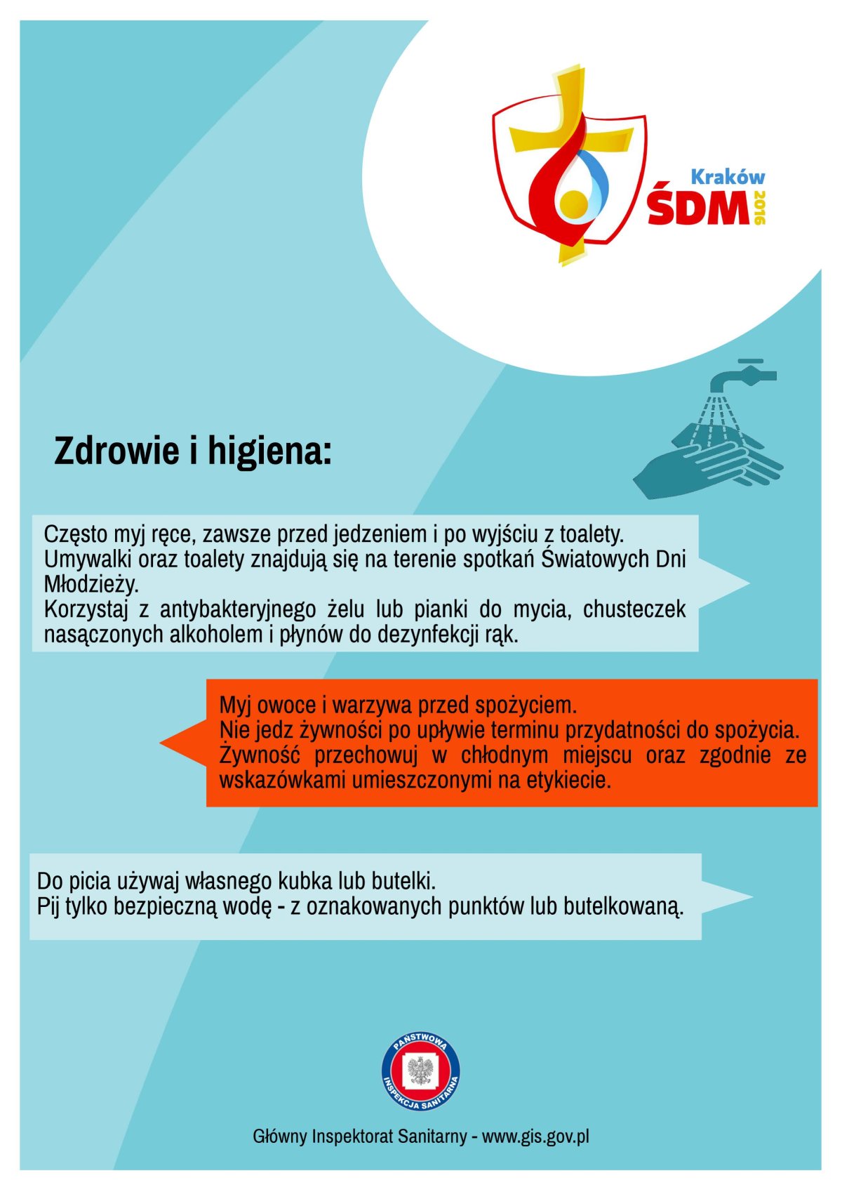 Ulotka informacyjno – edukacyjna w związku z organizacją Światowych Dni Młodzieży