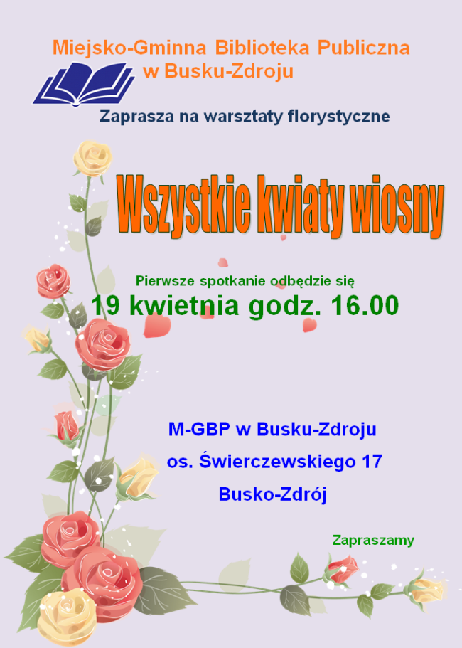 Warsztaty florystyczne – „Wszystkie kwiaty wiosny”