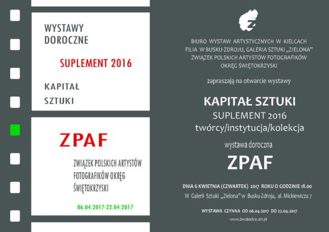 Kapitał Sztuki SUPLEMENT 2016