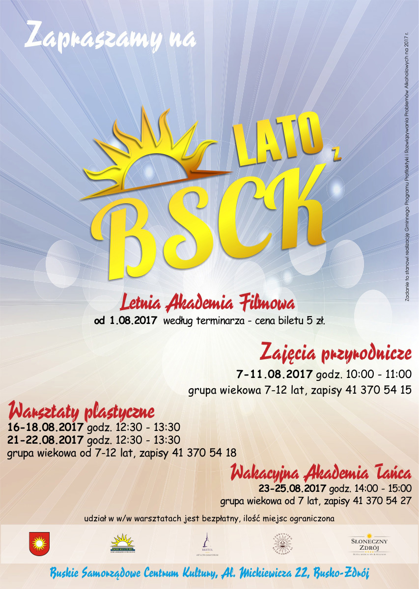 Zapraszamy na lato w BSCK