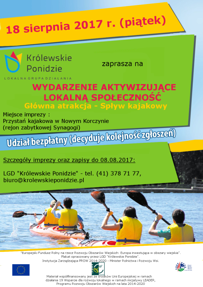 WYDARZENIE AKTYWIZUJĄCE LOKALNĄ SPOŁECZNOŚĆ 