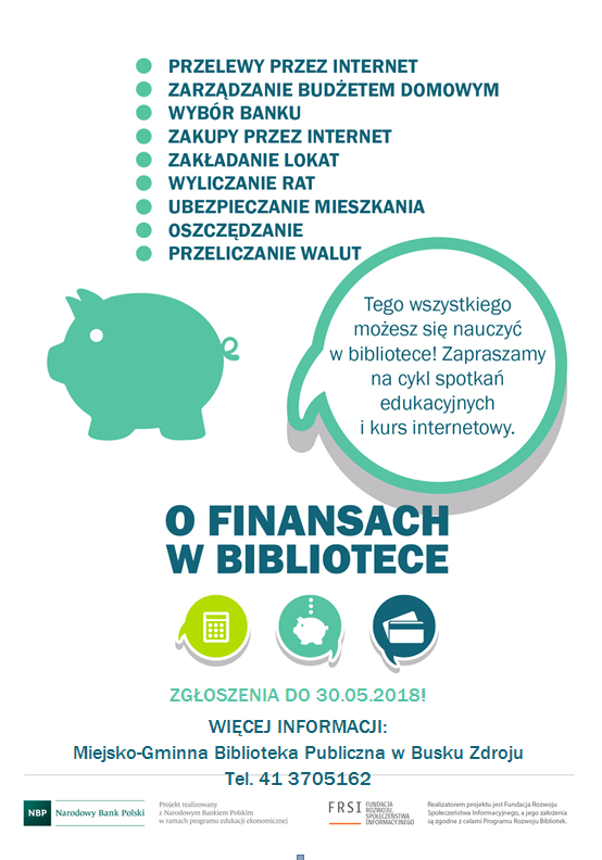 O finansach w bibliotece – nabór