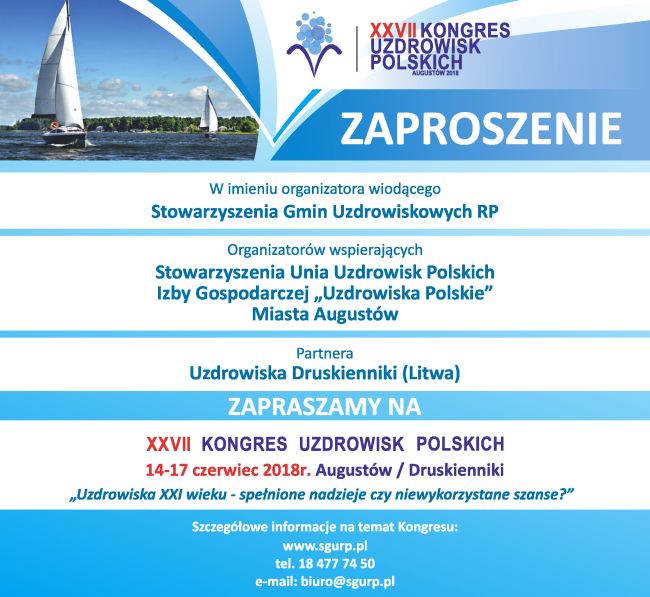 XXVII Kongres Uzdrowisk Polskich w Augustowie/Druskiennikach