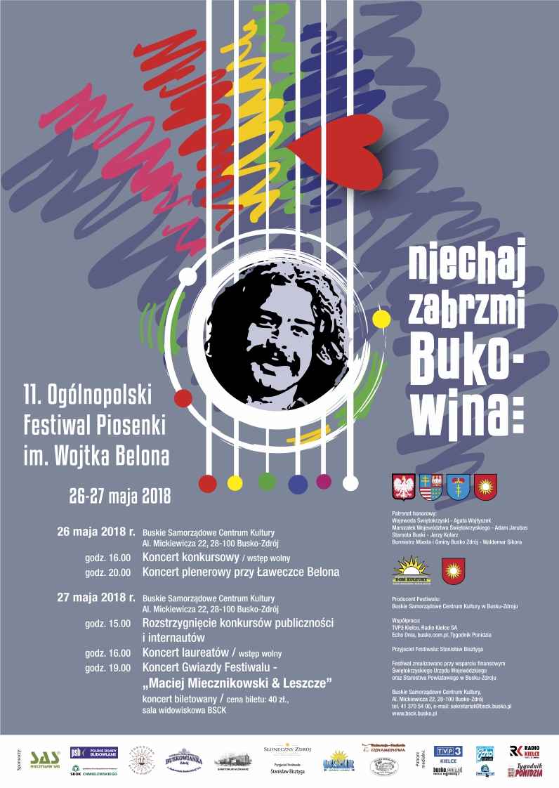 Zapraszamy na XI Ogólnopolski Festiwal Piosenki im. Wojtka Belona
