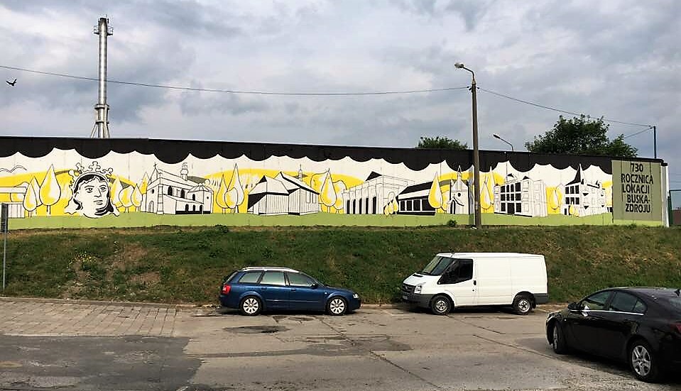 Mural na osiedlu Sikorskiego 