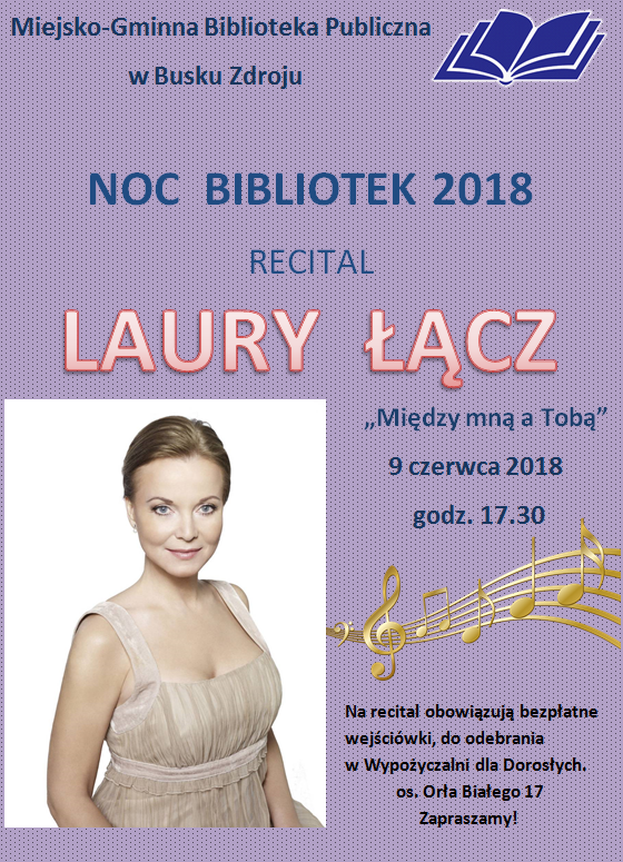  Laura Łącz – recital i spotkanie autorskie 