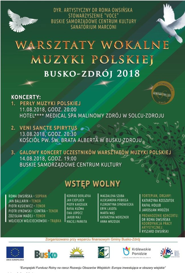 Warsztaty wokalne muzyki polskiej