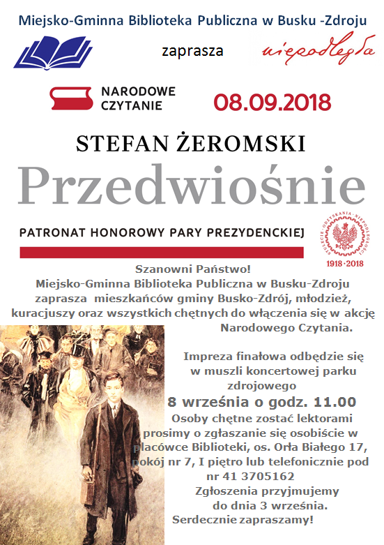 Narodowe Czytanie 2018 - Przedwiośnie