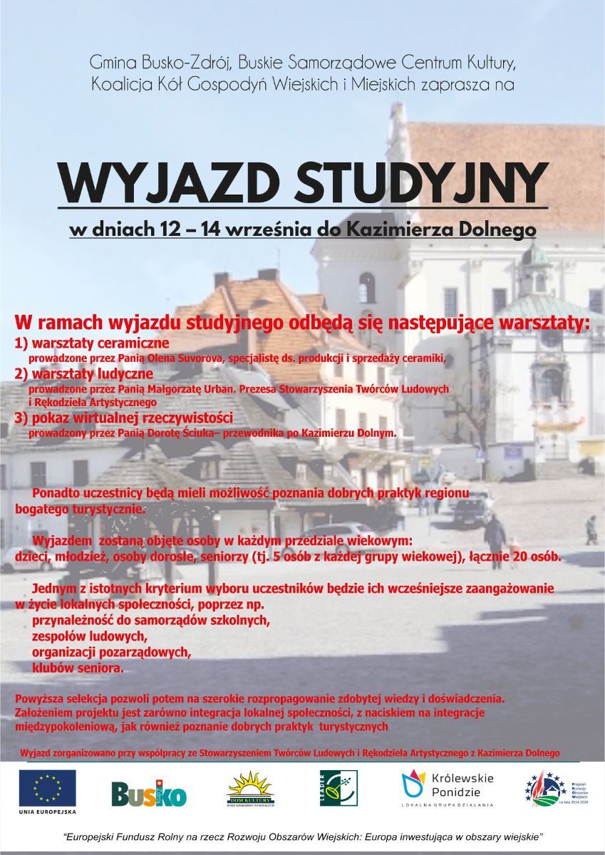 Wyjazd studyjny do Kazimierza Dolnego