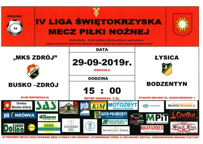 Zapraszamy na mecz piłki nożnej