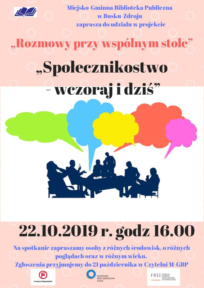 Rozmowy przy wspólnym stole – Społecznikostwo wczoraj i dziś