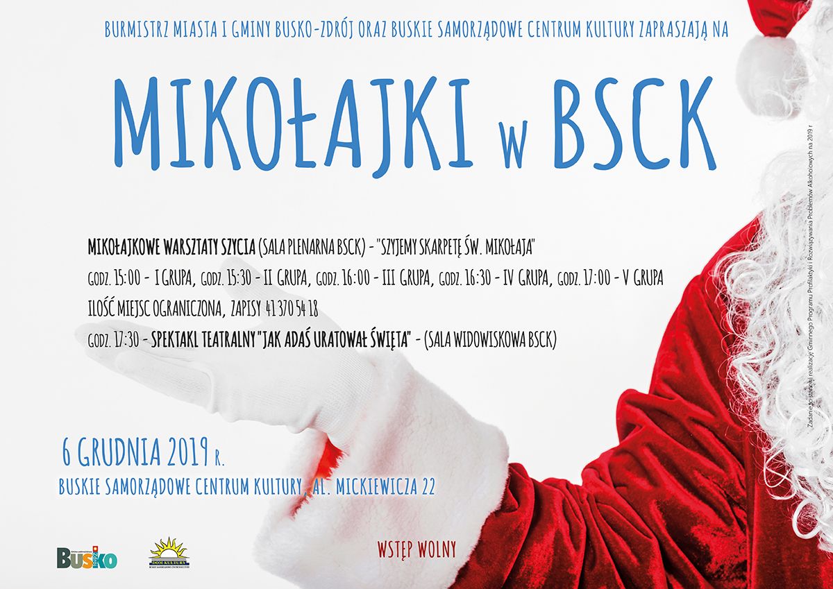 Zapraszamy na Mikołajki z BSCK