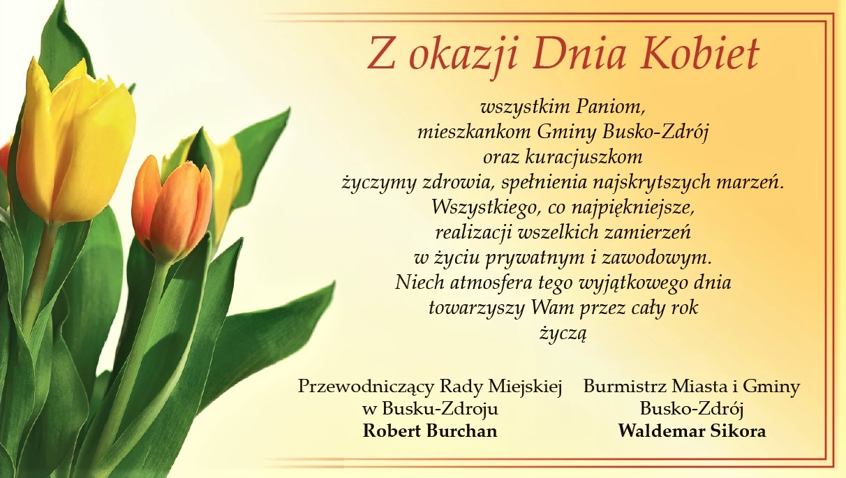 Życzenia z okazji Dnia Kobiet