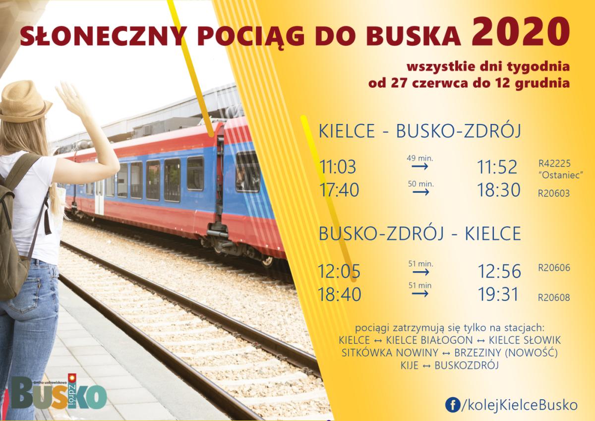Słoneczny pociąg do Buska 