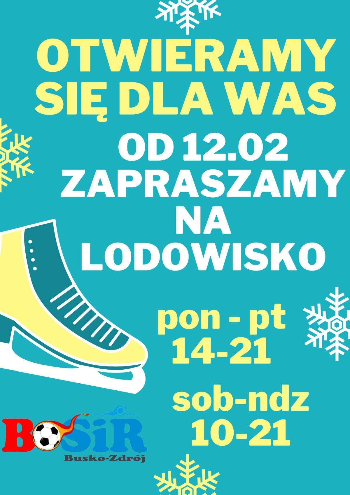 Zapraszamy na Lodowisko w Busku-Zdroju!