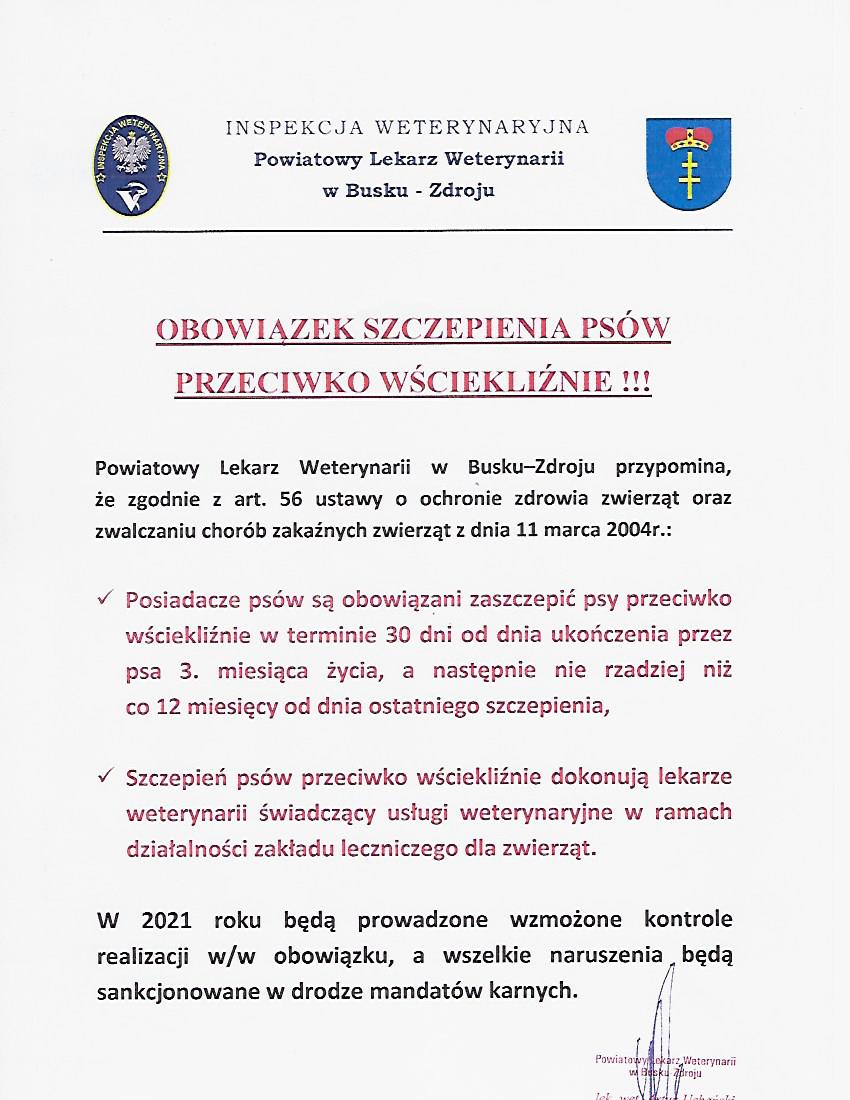 informacja wscieklizna