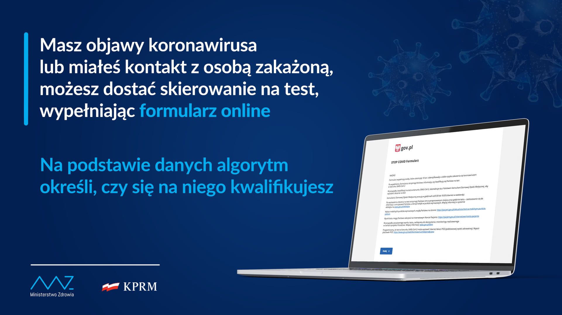 Test na COVID-19 bez kontaktu z lekarzem