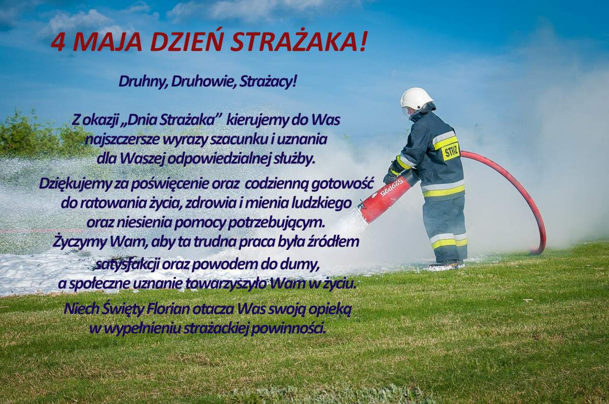 4 MAJA DZIEŃ STRAŻAKA!