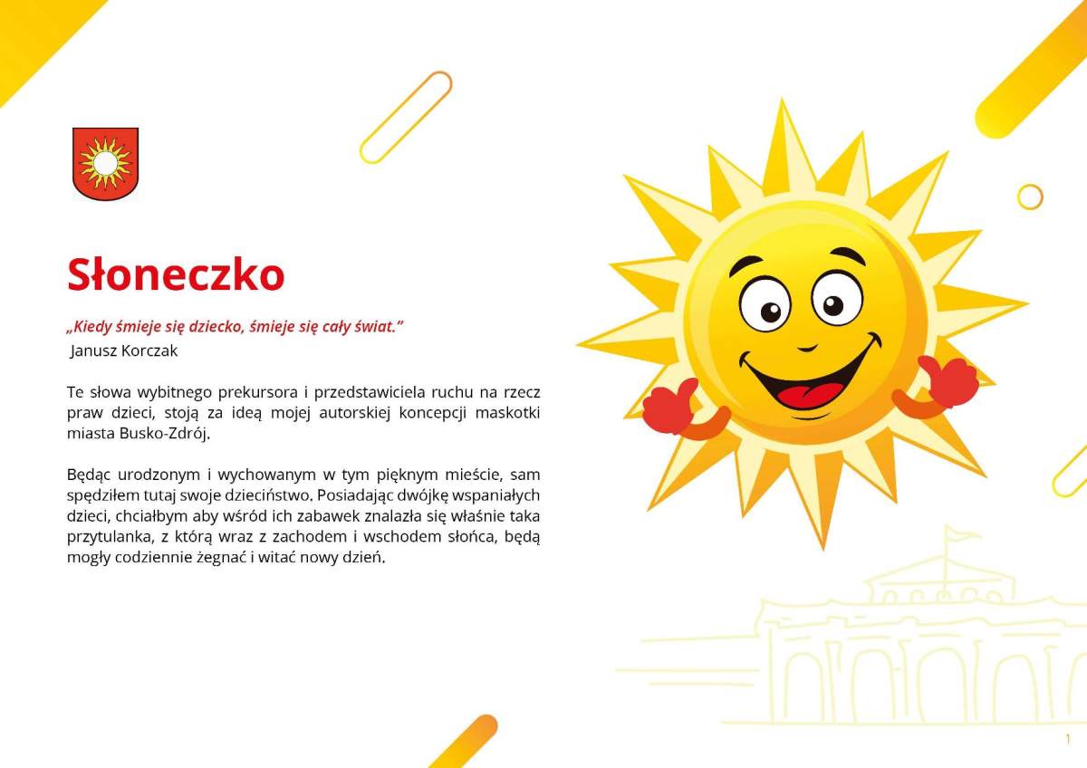 Na zdjęciu znajduje się propozycja projektu graficznego maskotki promującej miasto i gminę Busko-Zdrój 