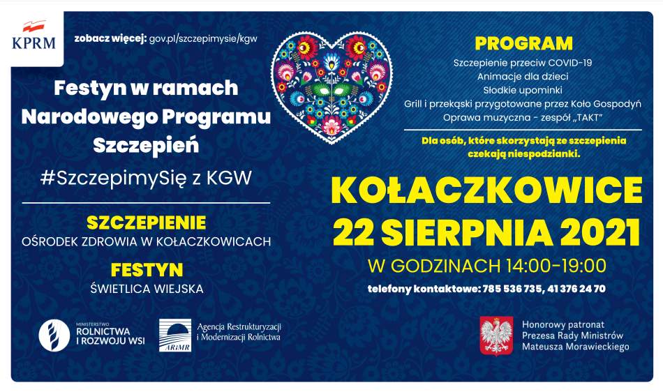 Koło Gospodyń Wiejskich z Kołaczkowic włącza się w akcję #SZCZEPIMYSIĘ Z KGW