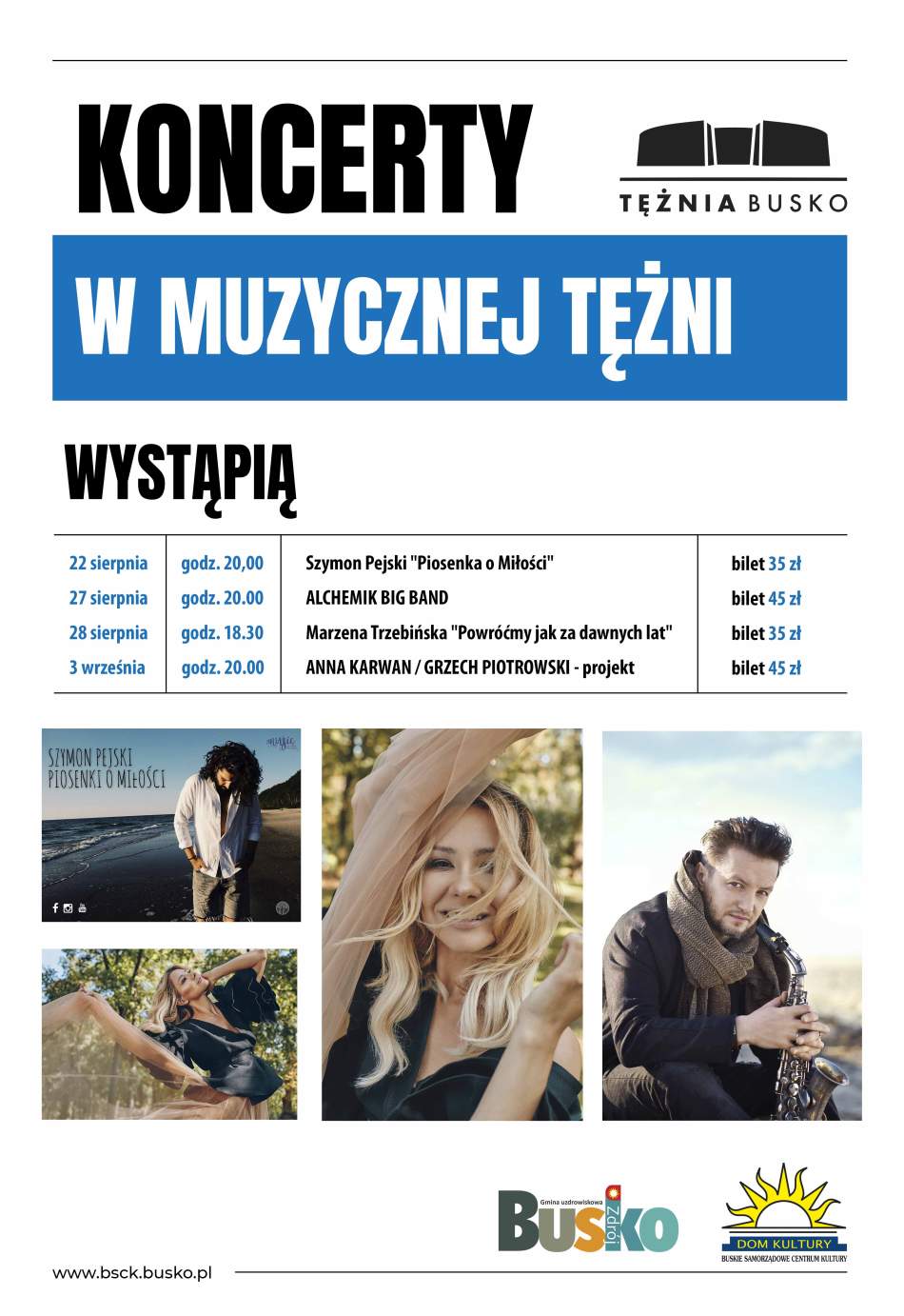 Koncerty w Muzycznej Tężni