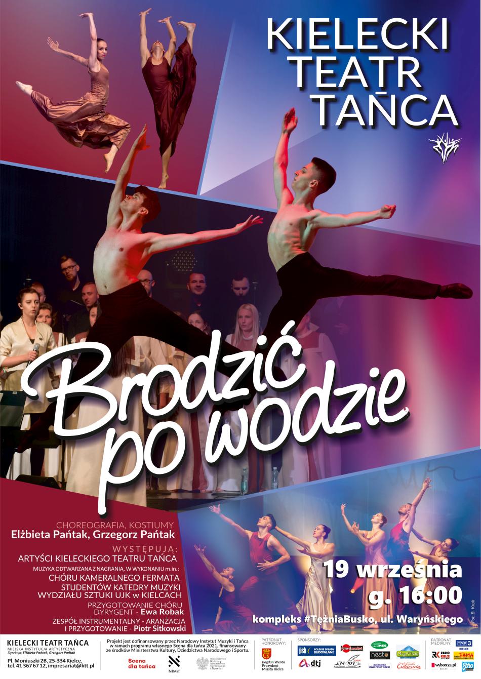 Zapraszamy na spektakl Kieleckiego Teatru Tańca pt. "Brodzić po wodzie"