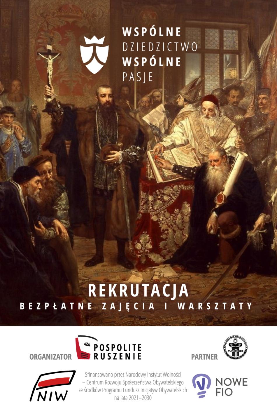 Zapraszamy do wzięcia udziału w projekcie "Wspólne dziedzictwo - wspólne pasje"
