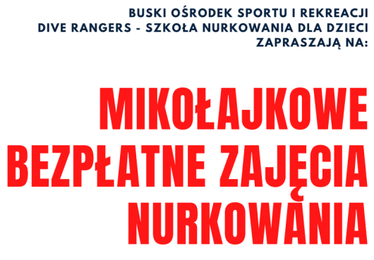 Bezpłatne zajęcia nurkowania