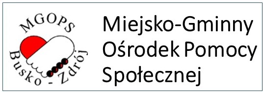 Grafika przedstawia logo MGOPS w Busku-Zdroju