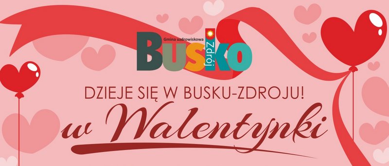 Grafika promocyjna Walentynki w Busku-Zdroju