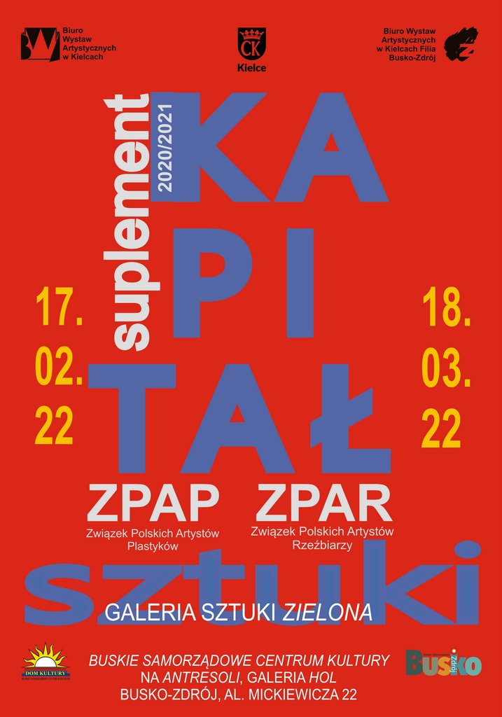 Plakat promujący wystawę BWA