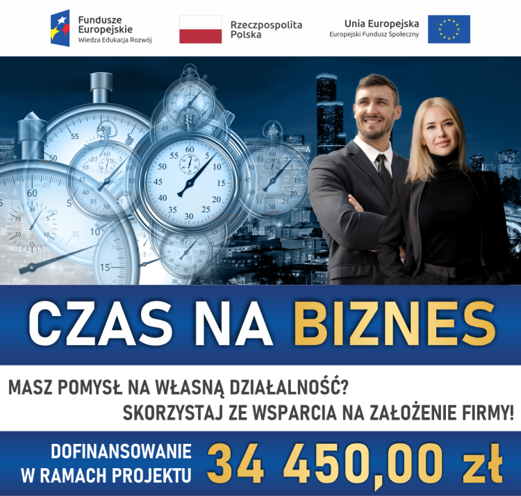 Billboard promujący projekt Czas na Biznes