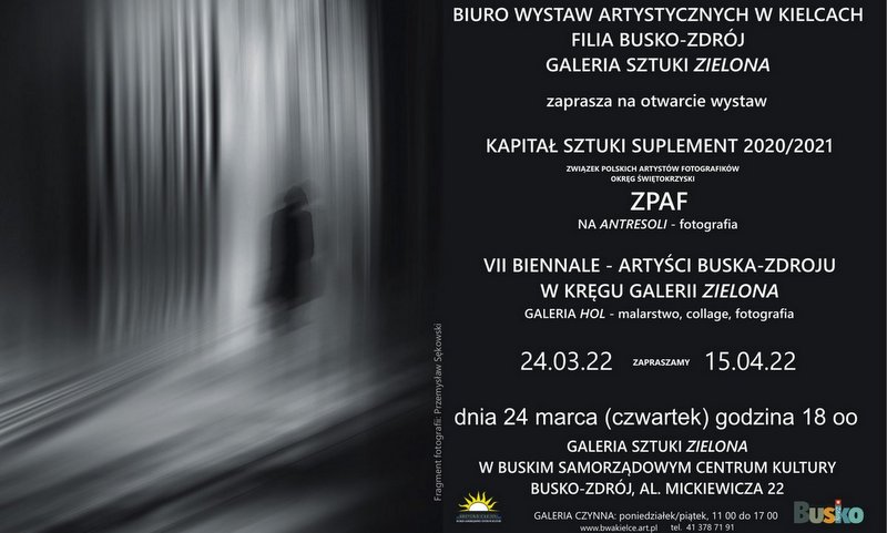 Grafika promująca wystawy BWA 