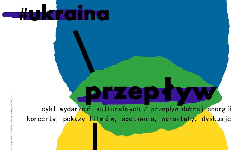 Plakat promujący wydarzenie Przepływ