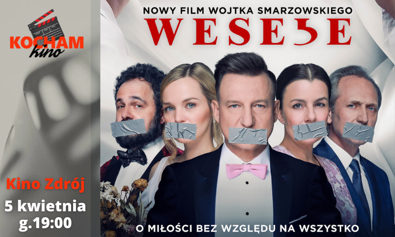 Grafika promująca seans filmu Wesele