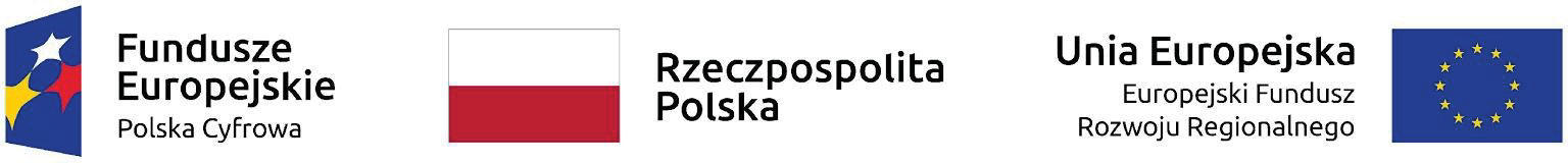 Grafika z logotypami projektowymi programu Cyfrowa Gmina